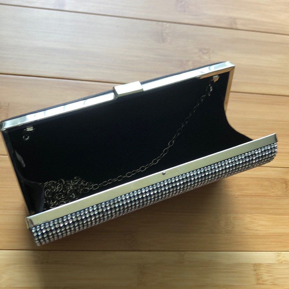 Black and Rhinestone Clutch - Picture 3 of 6